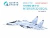 Quinta Studio QDS-72150 Mig-29 9-13 3D-Printed coloured Interior on decal paper (7278 Zvezda) 1/72